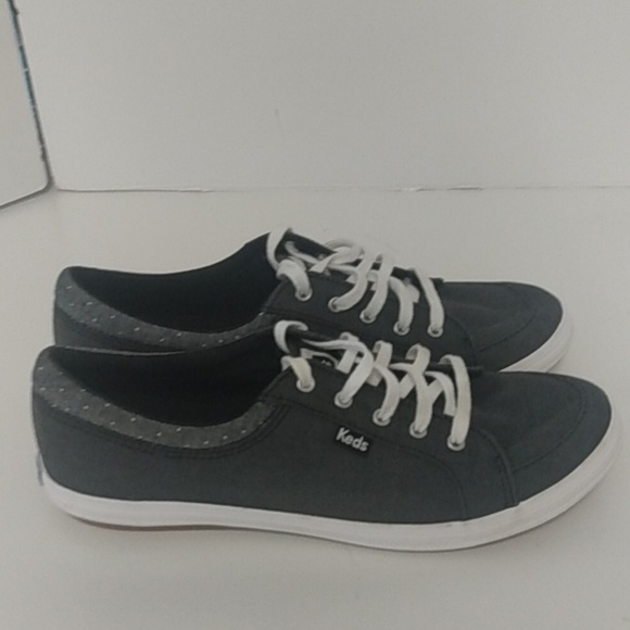 Brand KEDS Women's Size 8.5 Gray With White Trim Shoes - Picture 3 of 11